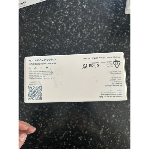 New Comfycubs 6 White Muslin Burp Cloths  Cotton 20x10 Inches - Picture 3 of 4